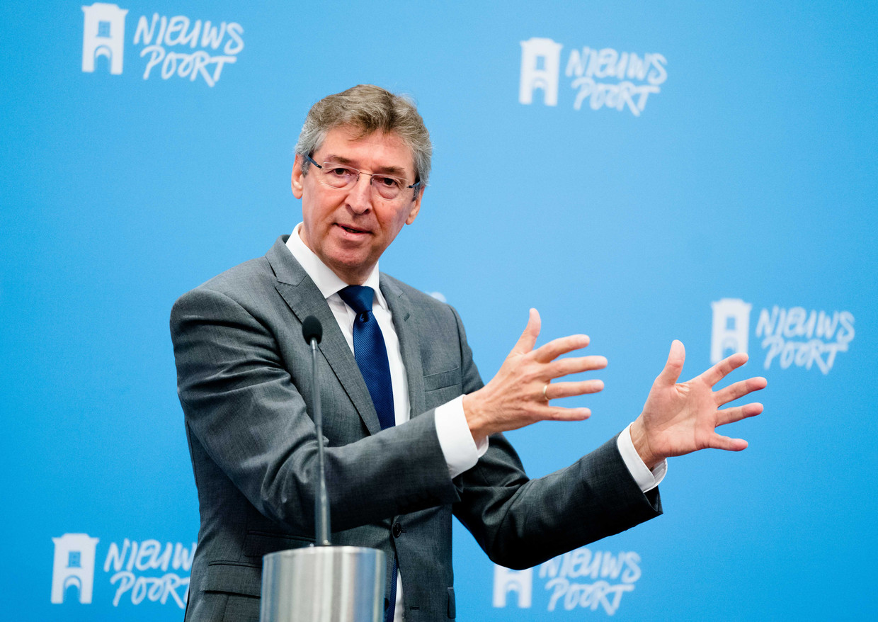 Voorzitter Aleid Wolfsen van de Autoriteit Persoonsgegevens tijdens de presentatie van het onderzoek naar de Fraude Signalering Voorziening van de Belastingdienst. Beeld ANP