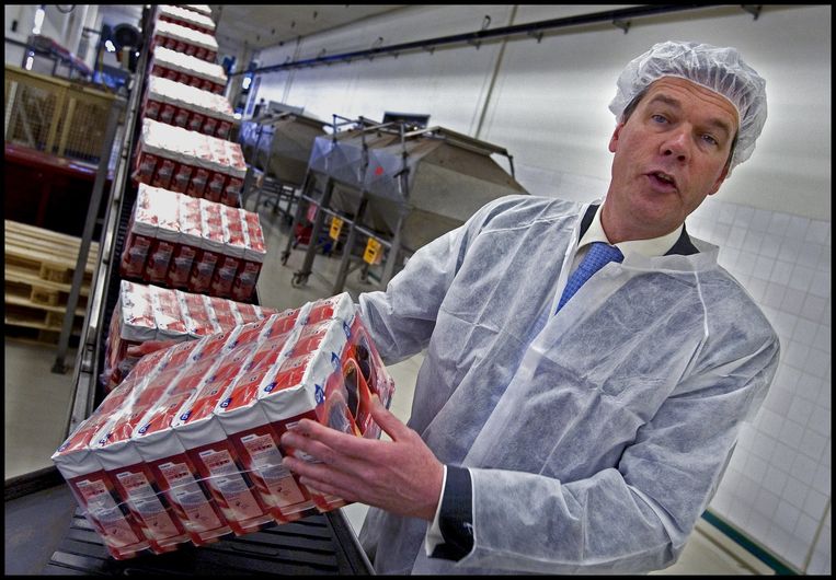Dick Boer als directievoorzitter van Albert Heijn, 2005. Beeld Hollandse Hoogte
