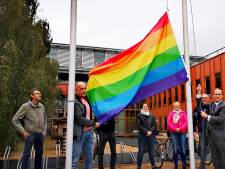 Regenboogvlaggen wapperen in de regio