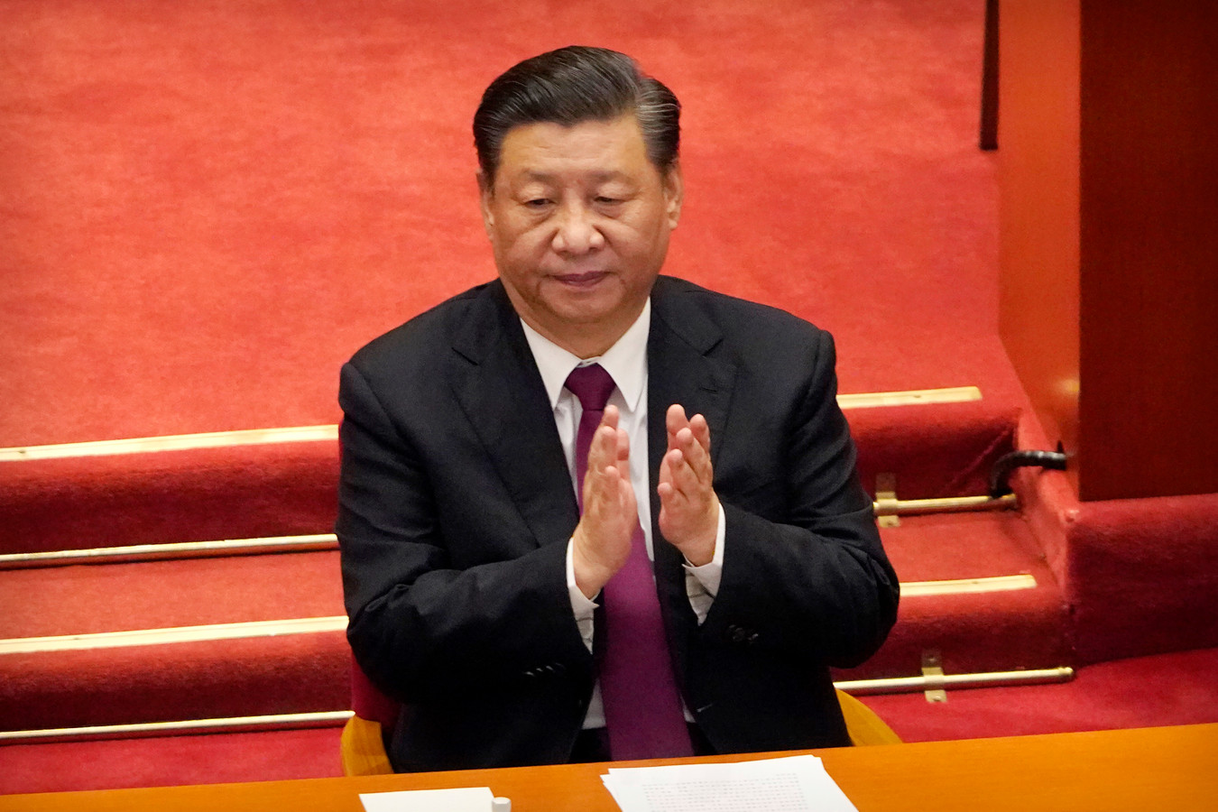 Chinese Communistische Partij wil weg vrijmaken voor derde ambtstermijn Xi Jinping Foto hln.be