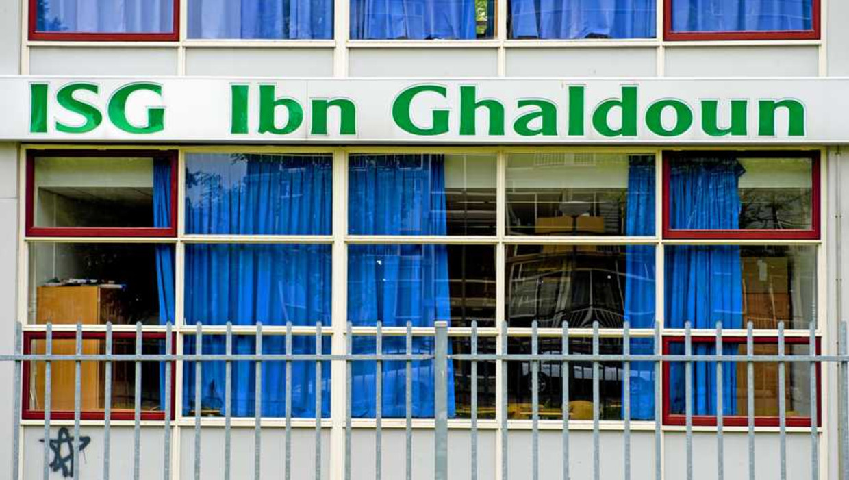 De Ibn Ghaldounschool in Rotterdam. Beeld anp