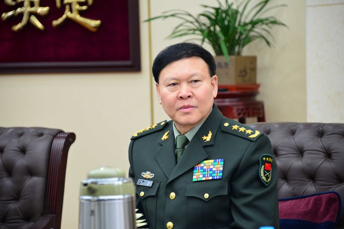 Generaal Zhang Yang (1951-2017), foto uit 2014.