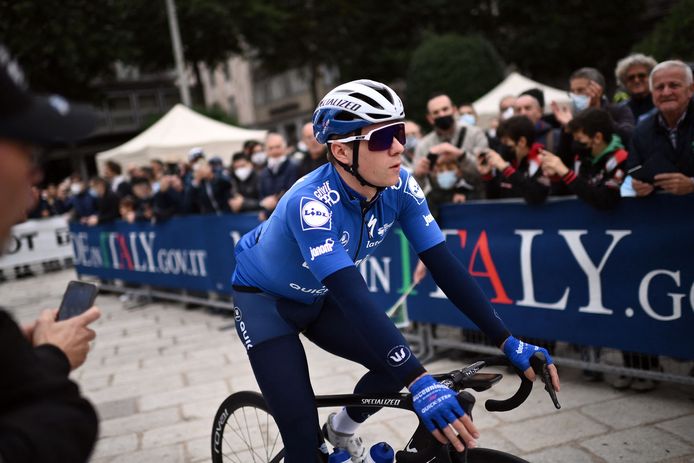 Remco Evenepoel au départ du Tour de Lombardie ce samedi 9 octobre.