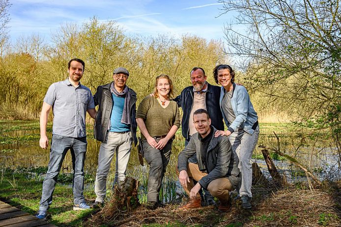 MECHELEN - Het Beheerteam van Den Battelaer, Battle 4 Nature. Van links naar rechts: Bart van den Mooter, Sam Graoui, Ann Ongena, Patrick van herp, Karen van den Mooter en Peter Heylen