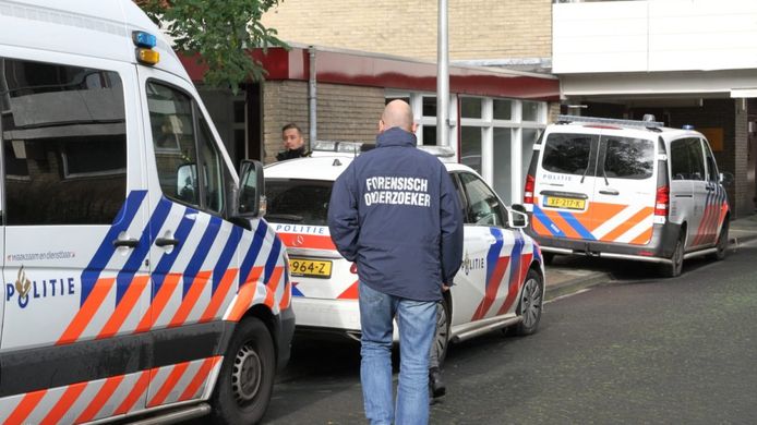 De politie doet onderzoek naar de dood van een moeder en een pasgeboren baby in een woning aan de Martin Luther Kinglaan in Diemen.