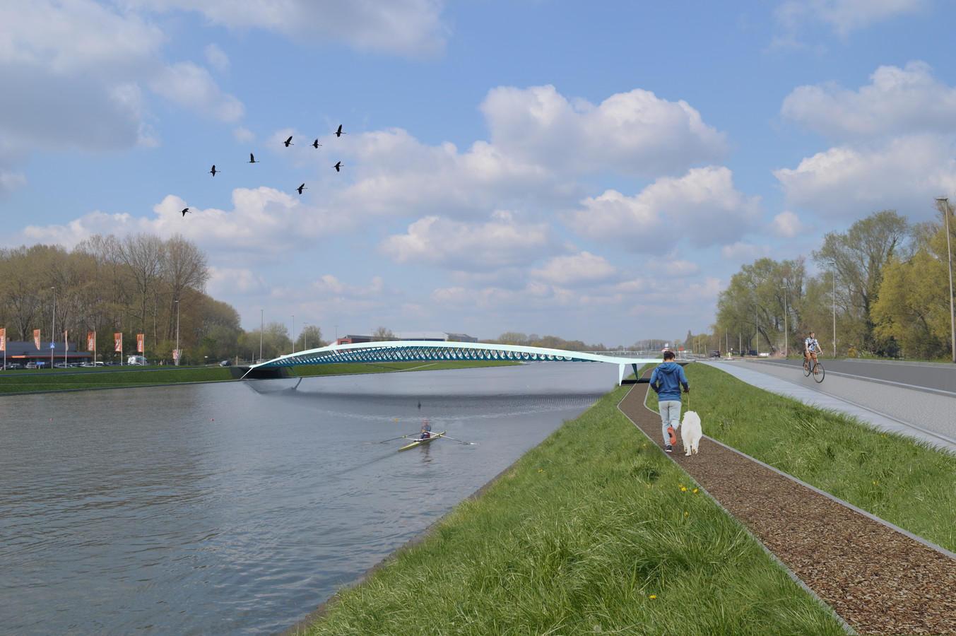 Werken Aan Fietsbrug Over Watersportbaan Starten Midden Volgend Jaar 