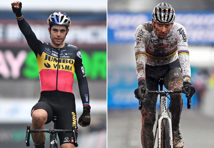 Wout van Aert en Mathieu van der Poel.