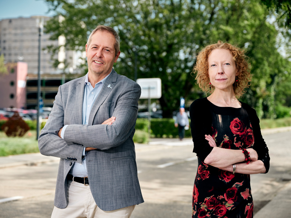 Piet Hoebeke en Griet Vandermassen. Beeld Joris Casaer