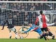 Sylla Sow verzuimt NEC op gelijke hoogte te brengen met Feyenoord in de bekerfinale.