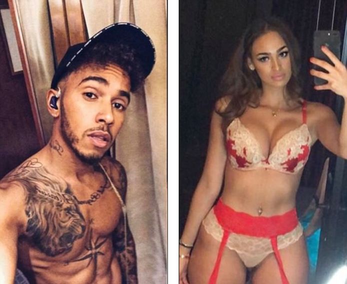Lewis Hamilton en Veronica Valle.