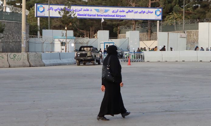 Het Hamid Karzai International Airport in Kaboel.