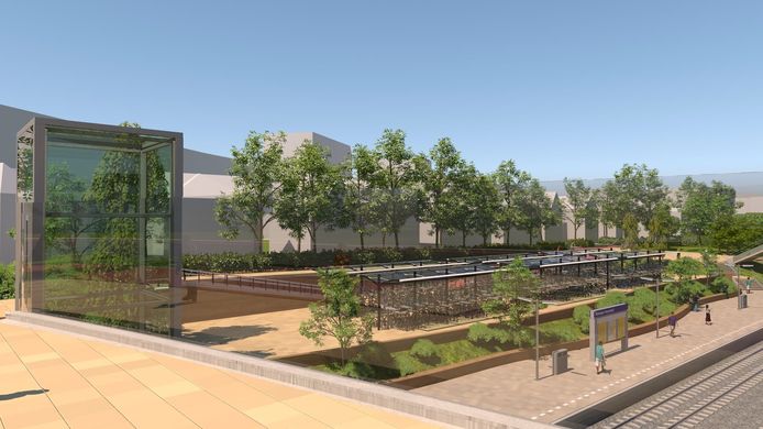 Indruk van nieuw station Heyendaal