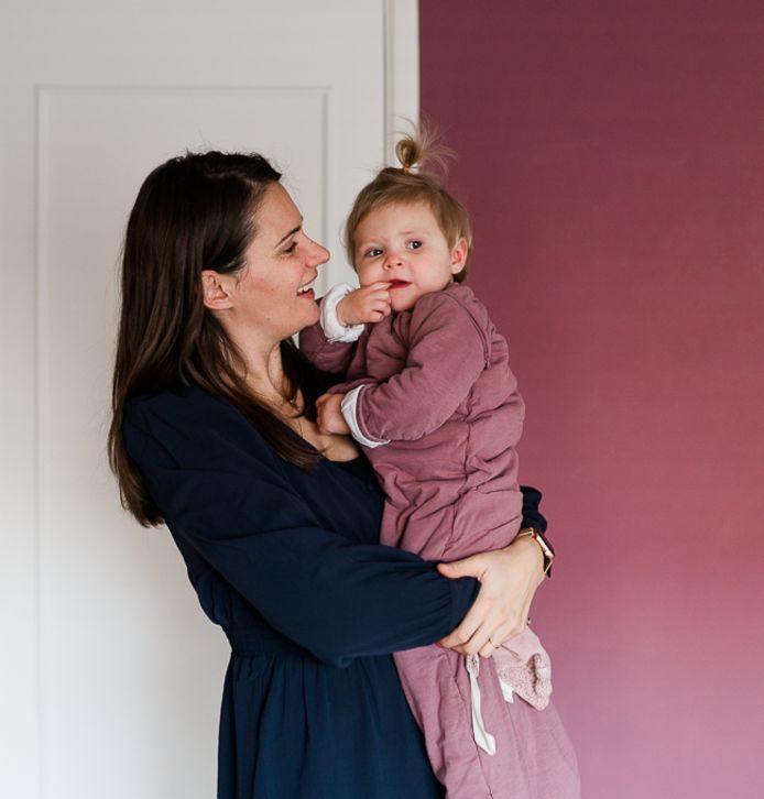 Nicole Huijsman met haar dochter Rosie