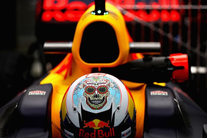 De helm van Daniel Ricciardo.