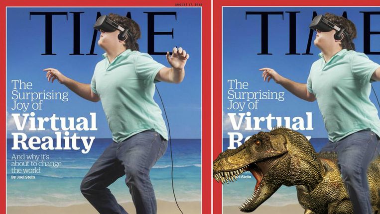 De cover van Time van deze week, en een van zijn bewerkingen. Beeld Time