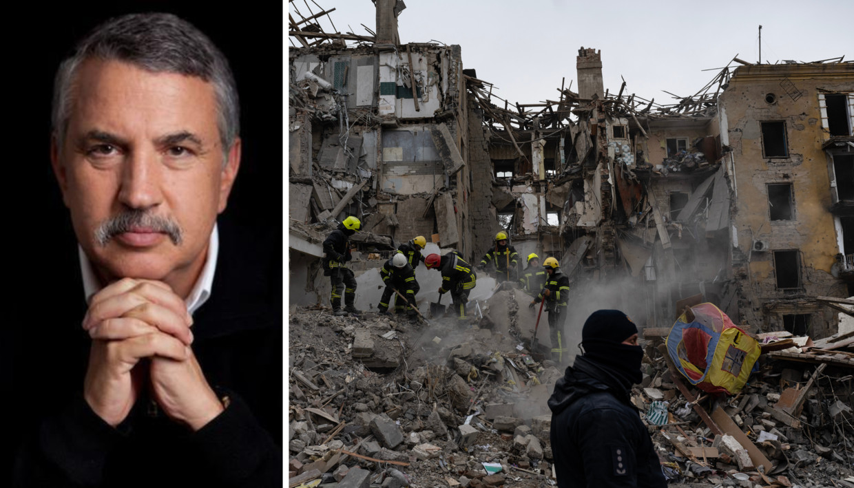 Thomas L. Friedman: ‘Diep vanbinnen weten de meeste Amerikanen dat de wereld waarin we nu leven zo is geworden door toedoen van Amerikaanse macht.’ Beeld RV