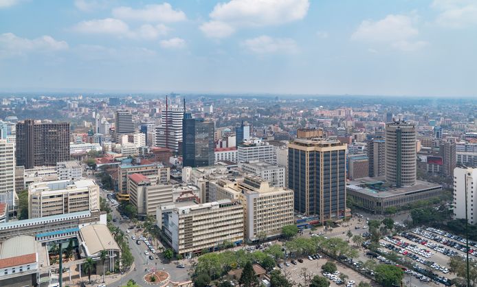 De Keniaanse hoofdstad Nairobi.