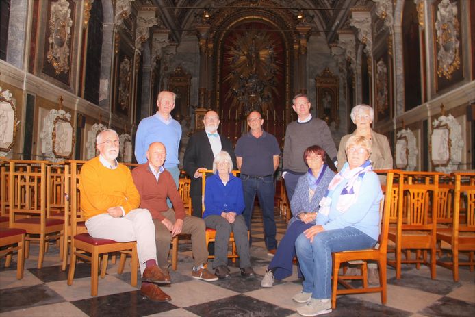 De Werkgroep Beeldende Kunst in de Gouden Kapel van voormalig klooster Avé Maria.