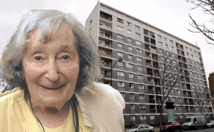 Het lichaam van Mireille Knoll (85) en haar appartement werden in brand gestoken.  Haar sociale woning ligt in een appartementsblok in het Parijse Elfde Arrondissement. (Fotomontage HLN)