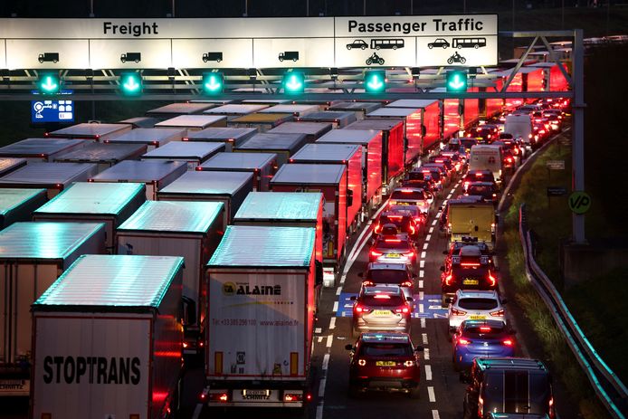 Ingang van de Eurotunnel