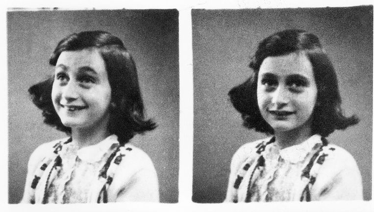 Anne Frank in 1942. Beeld afp