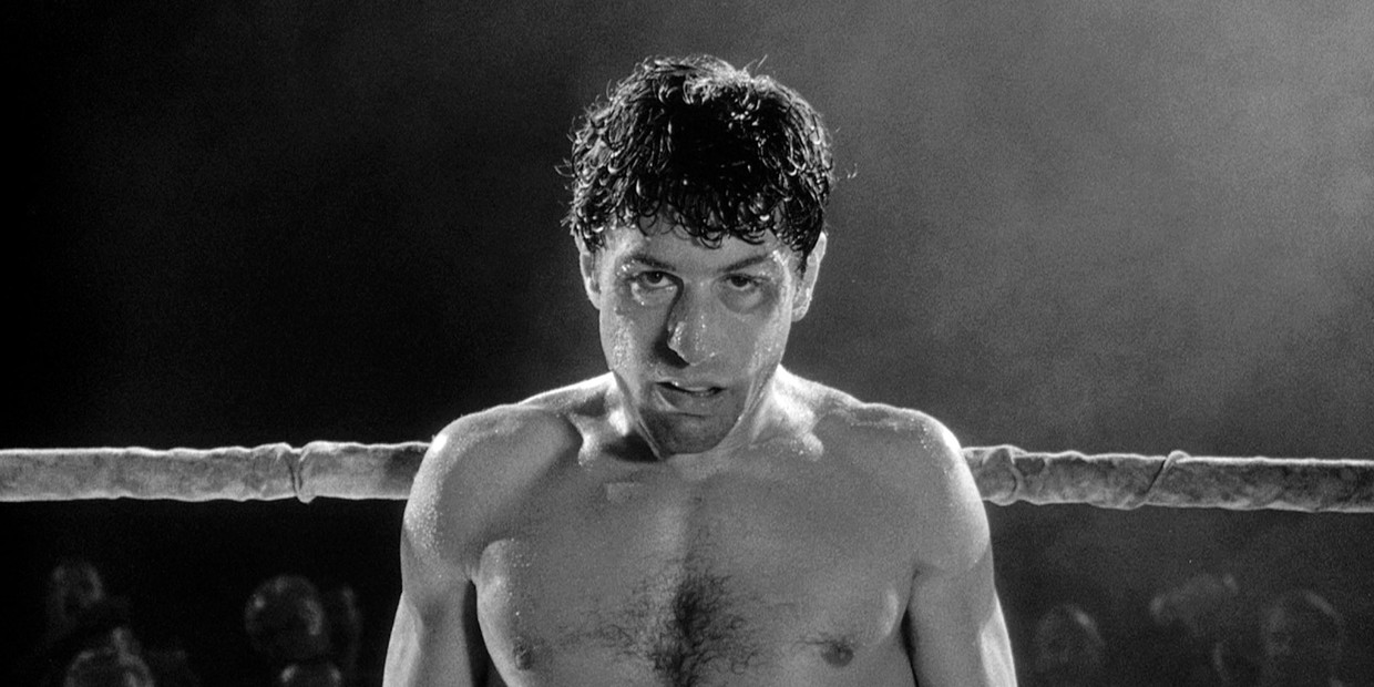Robert De Niro in Raging Bull (1980) van Martin Scorsese.