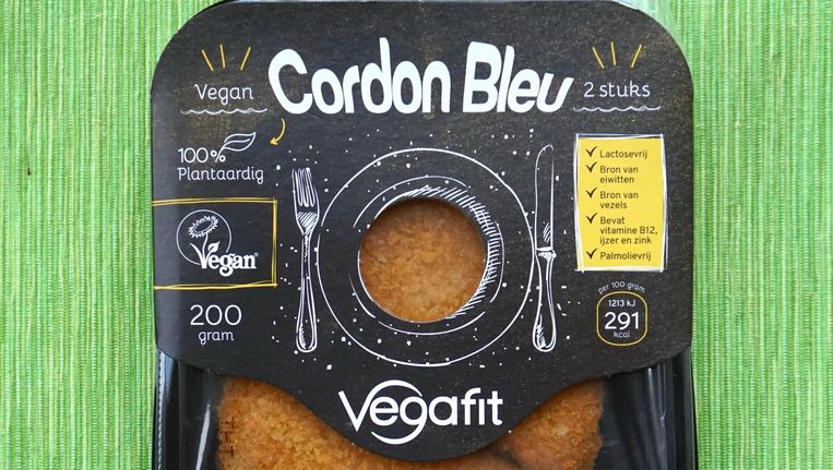 De vegan cordon bleu. Beeld  