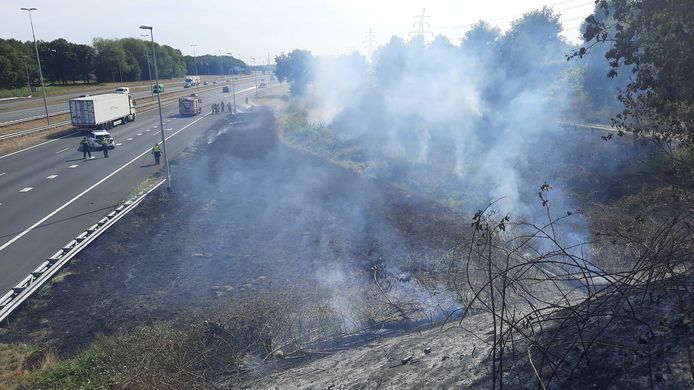 A lot of smoke was generated during the fire.