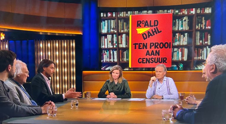 Ook Op1 kreeg probleemloos een paar mannen aan tafel die ‘ach en wee’ wilden roepen voor De Cultuur. Beeld Renate van der Bas
