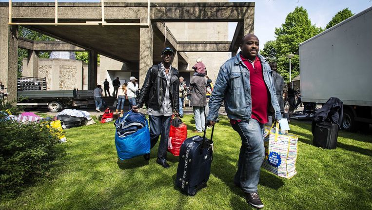 De Sint Jozefkerk in Amsterdam die tijdelijk is gebruikt als vluchtkerk. Beeld EPA
