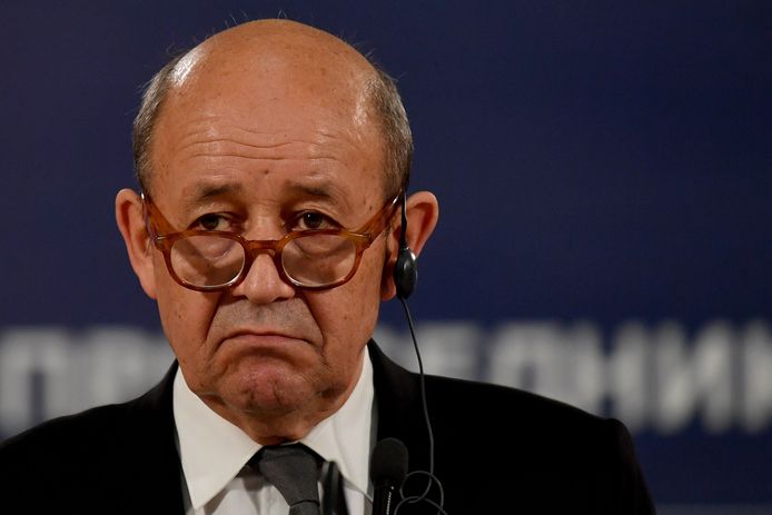 De Franse minister van Buitenlandse Zaken, Jean-Yves Le Drian.