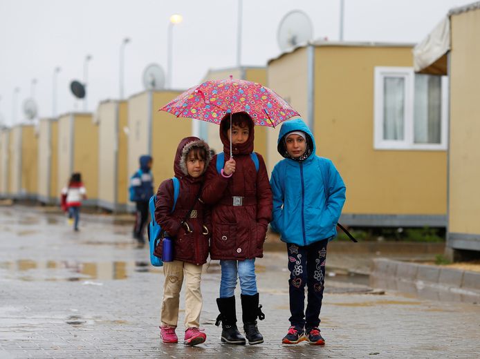 Syrische vluchtelingenkinderen in een Turks vluchtelingenkamp. Archieffoto.