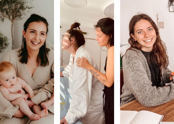 Doula's Linde, Julie en Marthe.