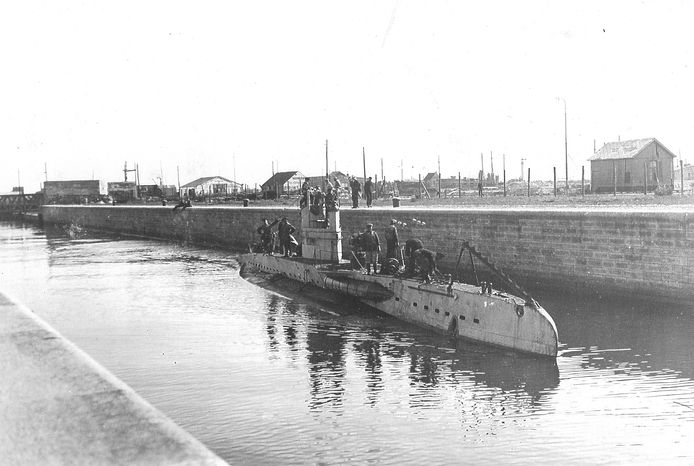 Repro Benny Proot Oostende duitse duikboot uit eerste wereldoorlog gevonden