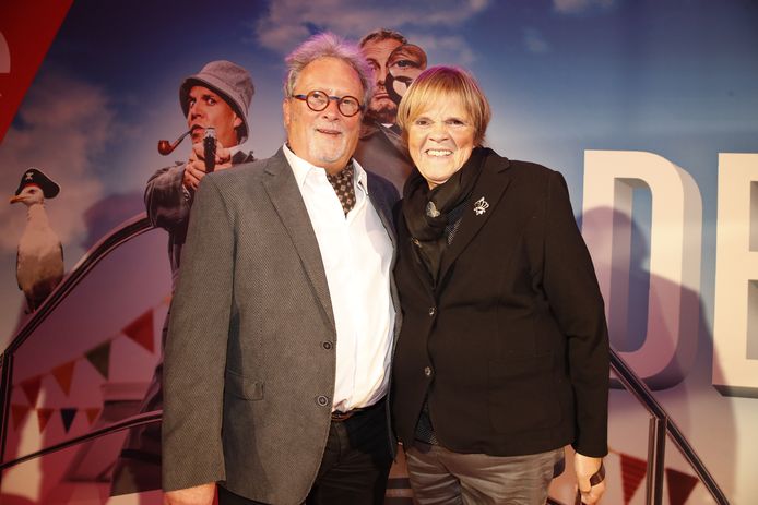 Margriet Hermans met haar partner Frank.