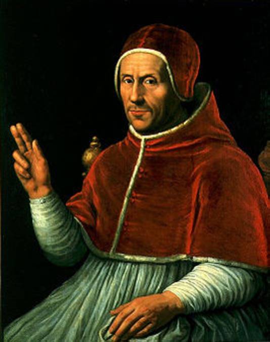 Paus Adrianus VI, de eerste en tot nu toe enige Nederlandse paus.
