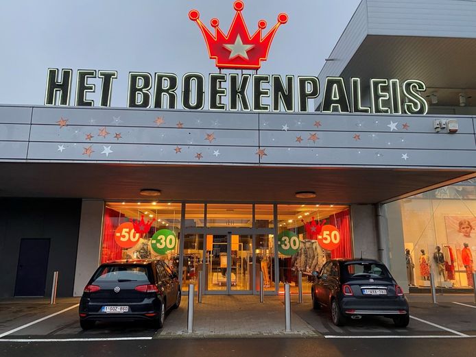 Het Broekenpaleis in Schoten is failliet