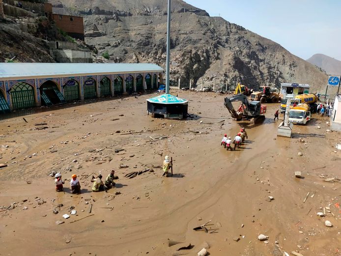 Overstroming in Iran op 28 juli.