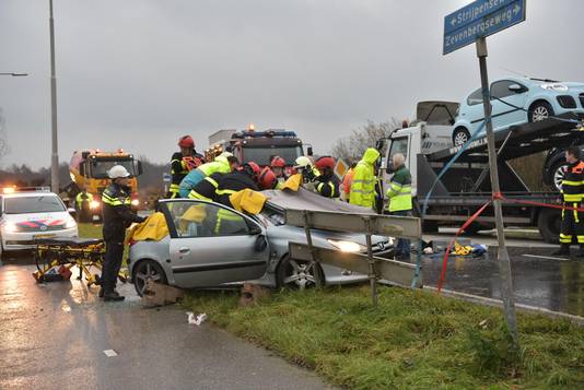 Ongeval op kruispunt Strijpenseweg en Zevenbergseweg