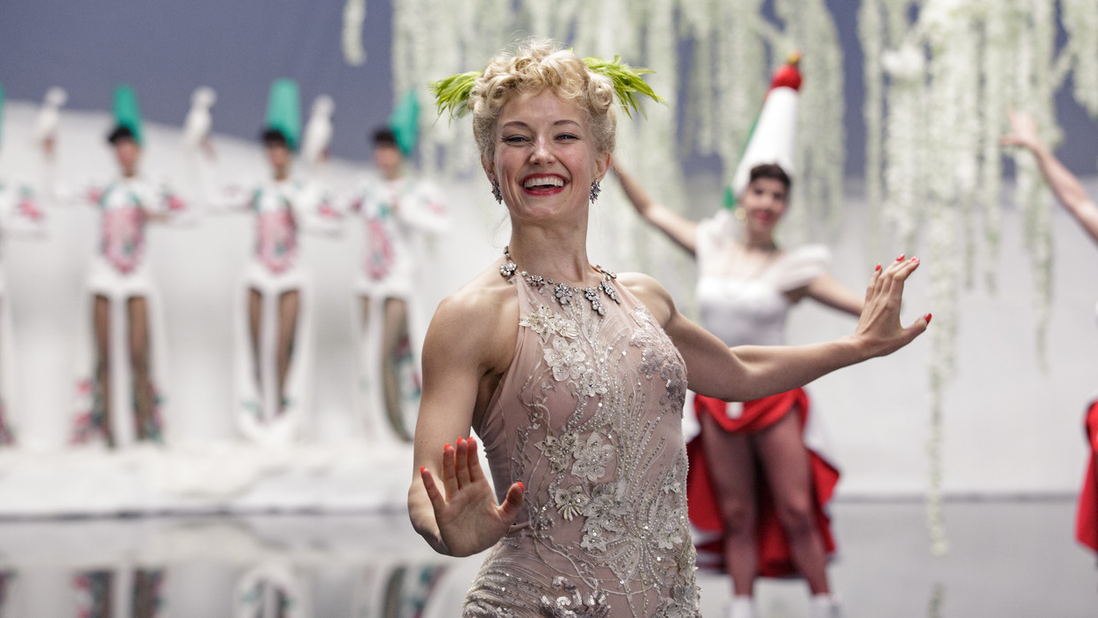 Ine Marie Wilmann als Sonja Henie in ‘Sonja: The White Swan’. Beeld  