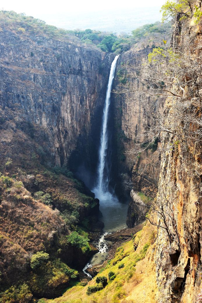 De Kalambo-watervallen in Zambia.