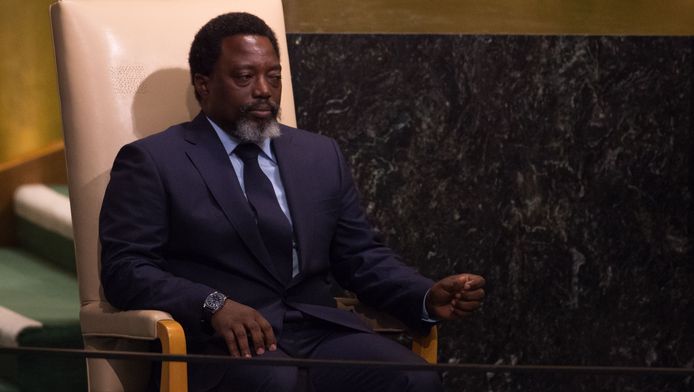 Le président de la RDC Joseph Kabila au siègle de l'ONU à New York, le 23 septembre 2017.