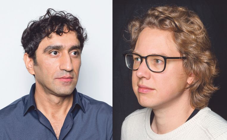 Hawar Tawfiq (links) en Hannes Minnaar (rechts) Beeld Jörgen Caris