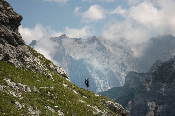 Archiefbeeld van de Zugspitze, met z'n 2.962 meter hoogte de hoogste berg van Duitsland.