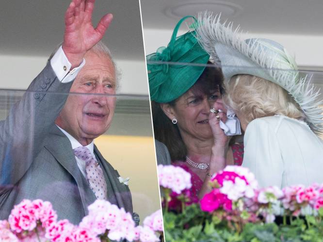 IN BEELD. Tranen bij koning Charles en Camilla na allereerste winst op Royal Ascot