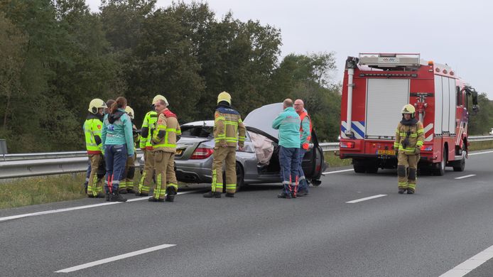 Door een ernstig ongeluk bij Westendorp was de A18 vrijdag enige tijd afgesloten