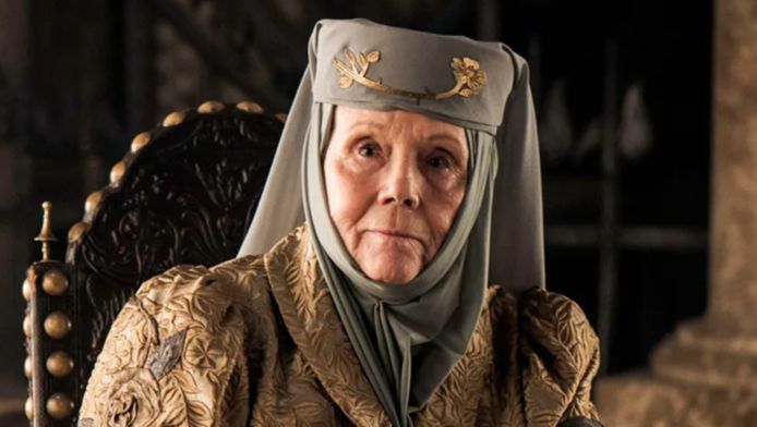 Lady Olenna Tyrell uit 'Game Of Thrones'.