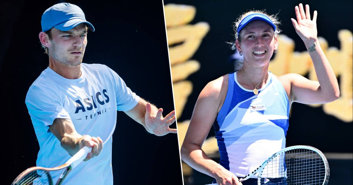 Campionato australiano aperto.  Solo un belga è sopravvissuto al primo turno: Mertens che lottava da una posizione perdente e perdeva un malato Goffin pochi minuti prima della partita |  Tennis