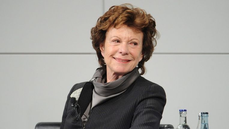 Vicevoorzitter van de Europese Commissie Neelie Kroes, één van de weinige vrouwen in de top. © ANP Beeld 