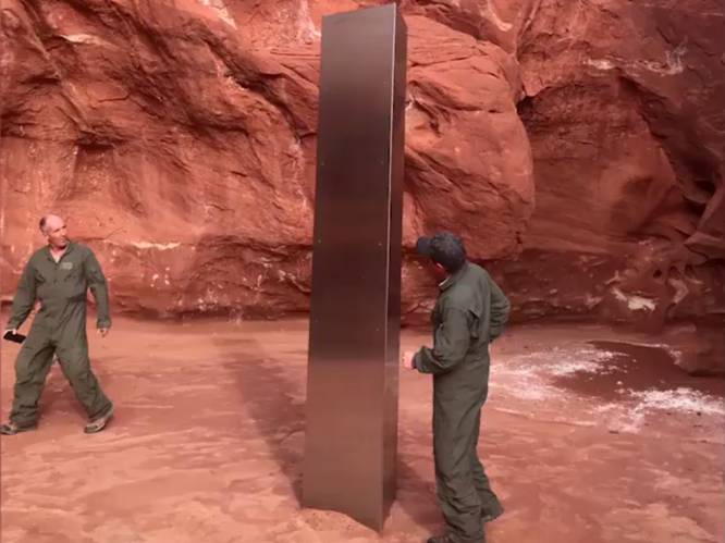 Mysterieuze monoliet in woestijn Utah opgelost in het niets